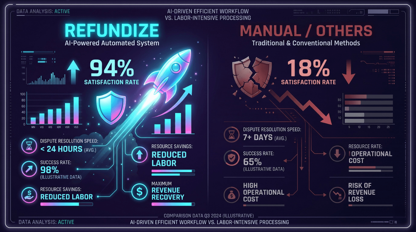 Satisfaction Refundize vs concurrents